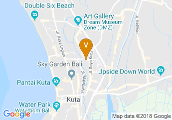 map of Kuta Central Park Hotel Bali