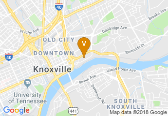 map of Knoxville Marriott