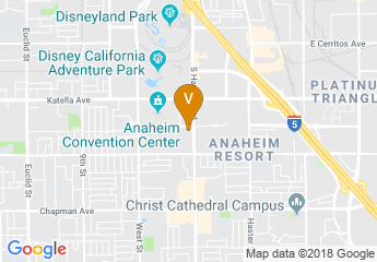 map of Clarion Hotel Anaheim Resort
