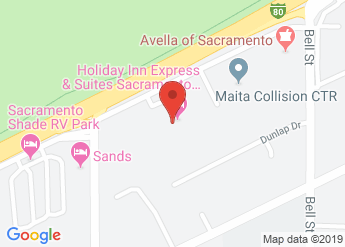 map of Holiday Inn Express Sacramento NE Cal Expo