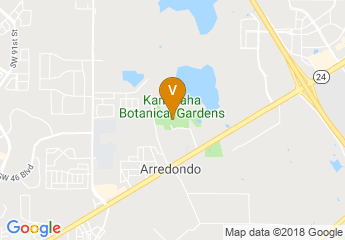 map of Kanapaha Botanical Gardens