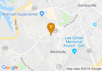 map of Hilton Garden Inn Gainesville
