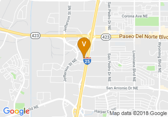 map of Albuquerque Marriott Pyramid North