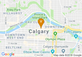 map of The Westin Calgary
