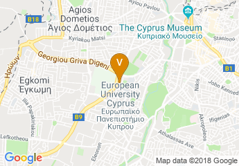 map of European University Cyprus (EUC)