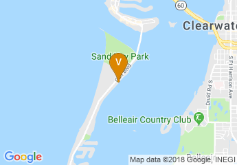 map of Clearwater Beach Marriott Suites by Marriott on Sand Key