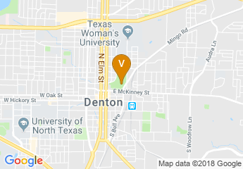 map of Denton Civic Center