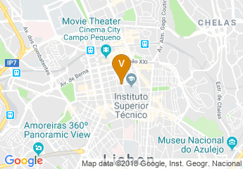 map of Holiday Inn Lisbon