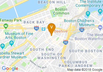 map of Boston Center for the Arts