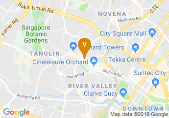 map of Singapore Marriott Tang Plaza Hotel