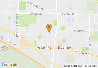 map of Downtown Arlington Heights
