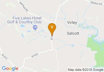 map of Crowne Plaza Colchester - Five Lakes