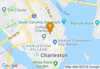 map of Courtyard by Marriott Charleston Historic District