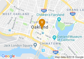 map of Oakland City Hall