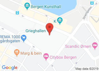 map of Grieghallen