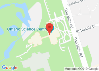 map of Ontario Science Centre
