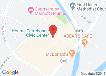 map of Houma-Terrebonne Civic Center