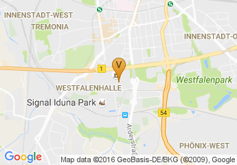 map of Congress Center Westfallenhallen Dortmund