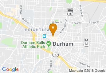 map of Durham Marriott City Center