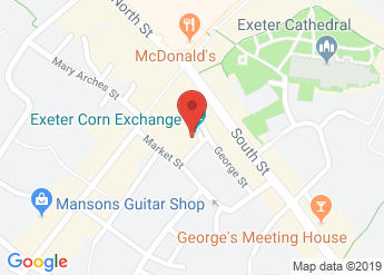map of Exeter Corn Exchange