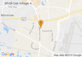 map of DoubleTree Richmond Airport