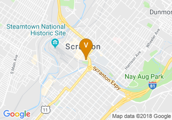map of Radisson Lackawanna Station Hotel