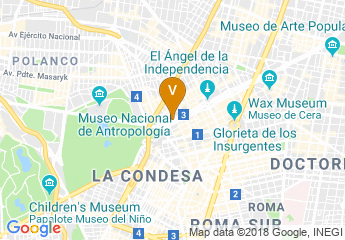 map of Hotel Marquis Reforma