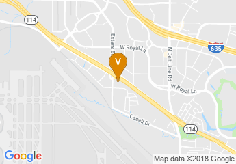 map of Sheraton DFW Airport Hotel