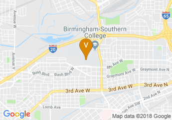 map of Birmingham-Southern College