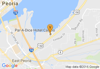 map of Par-A-Dice Hotel and Casino