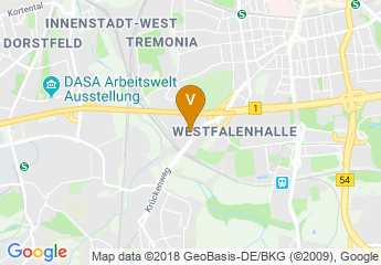 map of Mercedes-Benz dealership in Dortmund