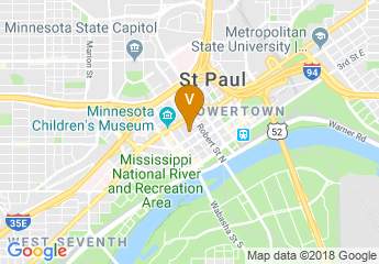 map of DoubleTree by Hilton Hotel St. Paul Downtown