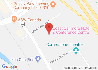 map of Coast Canmore Hotel & Conference Centre