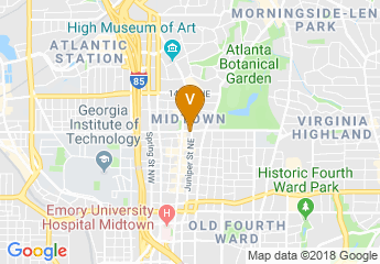 map of Hyatt Atlanta Midtown