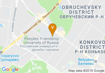 map of Peoples' Friendship University of Russia