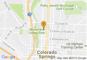 map of The Baca Campus of Colorado College