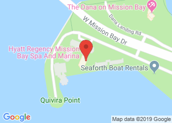 map of Hyatt Regency Mission Bay Spa and Marina