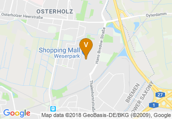 map of Weserpark Bremen