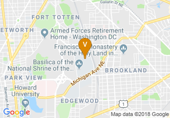 map of The Catholic University of America