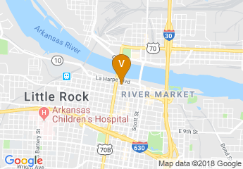 map of DoubleTree Little Rock