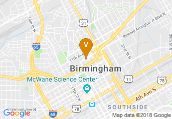 map of The Westin Birmingham