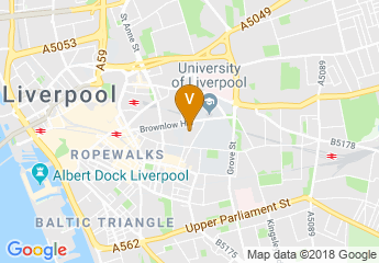 map of Liverpool Metropolitan Cathedral