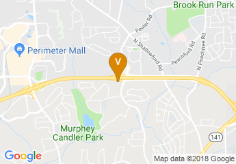 map of Holiday Inn Atlanta-Perimeter / Dunwoody