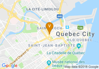 map of Hotel PUR Quebec