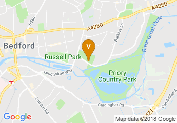 map of Bedford International Athletic Stadium