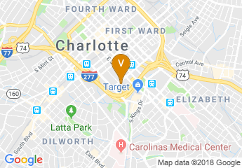 map of Le Meridien Charlotte