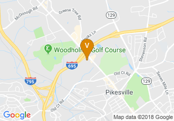 map of DoubleTree by Hilton Baltimore North - Pikesville