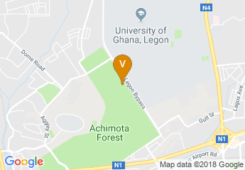 map of Ghana Institute of Management and Public Administration (GIMPA)