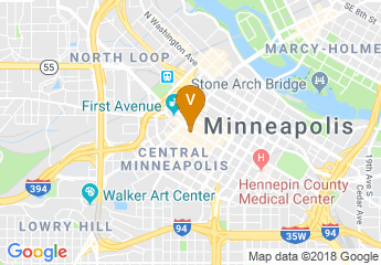 map of Radisson Blu Minneapolis Downtown