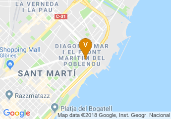 map of Hilton Diagonal Mar Barcelona